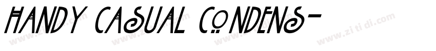 handy casual condens字体转换